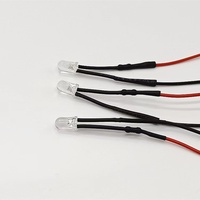 Diode LED pré-câblée 3mm 5mm RGB double couleur cathode anode fil de 20cm 2V/3V/5V/6V/9V/12V/24V haute intensité luminosité bricolage hobby