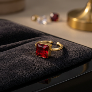 Indian Jewellery Customise Gold Plated Natural <b>Stone</b> <b>Ring</b> <b>for</b> Wedding Part Ana Gift Brass Gold Tone Fashion Jewellery - Product Image 2