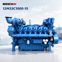 Moteur diesel marin SCDC Weichai 12M33C1000-15 1000HP V12, moteur de propulsion principale pour bateau de travail, bateau de pêche, navire de transport de marchandises