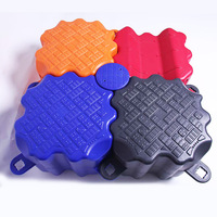 Pontons en HDPE pour usage intérieur/extérieur, peu d'assemblage requis, ponton flottant économique et simple pour parc aquatique, capacité de 500 kg