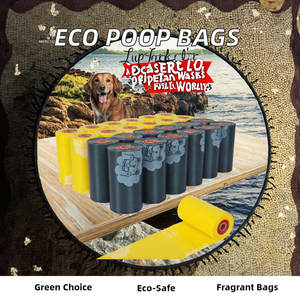 Bolsas para Desechos de Mascotas, 4 Rollos, Plástico Morado Biodegradable, Extra Gruesas, Sin Perfume, Bolsas para Excrementos de Perro, Portátiles para Perros - Product Image 4