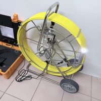 Caméra d'inspection des égouts étanche IP68, écran couleur TFT 7 pouces, auto-nivelante, sonde 38 mm, câble de 60 m pour inspection de canalisations
