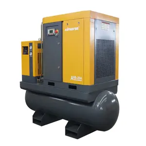 Equipamentos industriais parafuso acionado a correia compressor de ar 15kw máquina 20 hp 10bar