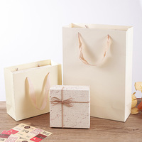 Boîte cadeau prête à l'emploi, sac cadeau vide, emballage souvenir, style haut de gamme, nœud papillon, thème festif, couvercle avec rabat