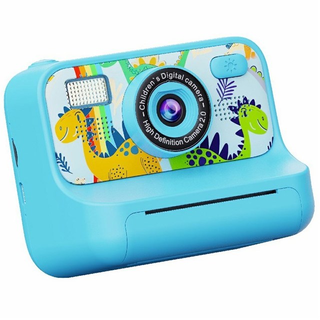 Inkless Instant Printing Camera Mini Children HD Dual Lens Instant Camera Photo Printer