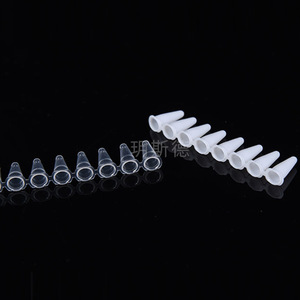 Yueside 8-<b>Tube</b> 0.1ml PCR Tubing Clear And White For Laboratory Use 125 <b>Tubes</b> Per Box - Product Image 4