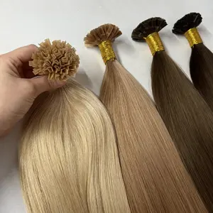 Hot Sell I V U Tip Hair Double Drawn Prebonded Tip Remy Human Hair Extensions