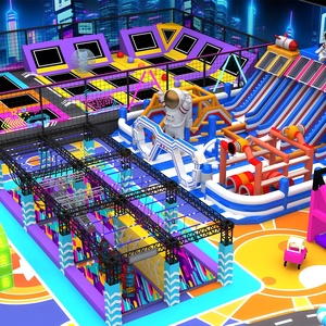 Centre de jeux sportifs personnalisable Leban, jouets en gros, parc pour enfants, parc pour tout-petits, aire de jeux interactive intérieure avec toboggan - Product Image 1