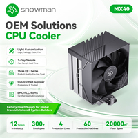 Ventilateur silencieux PWM 120 mm avec 4 caloducs en cuivre et base en cuivre pour distributeurs B2B, 120 brevets, OEM, ODM, personnalisation de marque, vente en gros