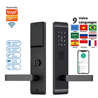 Serrures intelligentes pour hôtels/maisons de location/salles de divertissement avec fonctions de mot de passe et de carte RFID pour portes en bois.