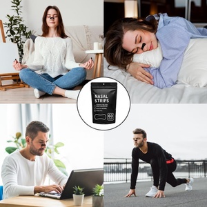 Bandes nasales anti-ronflement hypoallergéniques respirantes noires YOJO - Product Image 2