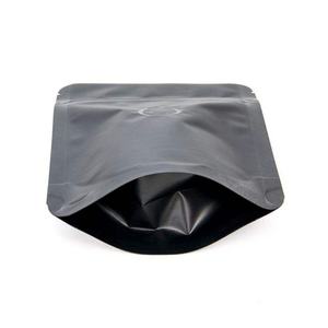 Bolsa de Papel Kraft Negra con Válvula y Cierre Zip, Personalizada, Biodegradable, de Grado Alimenticio, para Café en Grano de 1kg/250g, Empaque Plano para Comestibles y Regalos - Product Image 5