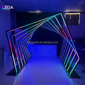 Arche de mariage LEDA moderne avec éclairage RGB, tunnel de scène, décor de fond de scène, écran LED, tunnel en alliage d'aluminium - Product Image 1