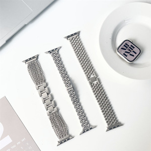 Milanese-<span class=keywords><strong>reloj</strong></span> inteligente para hombre y mujer, pulsera de <span class=keywords><strong>malla</strong></span> de Metal y acero inoxidable con correa Starlight para <span class=keywords><strong>Apple</strong></span> <span class=keywords><strong>Watch</strong></span> serie 8 7, 2023 - Product Image 5