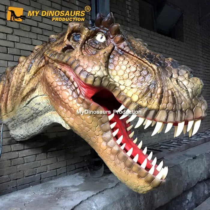 Tête de dinosaure animatronique réaliste R