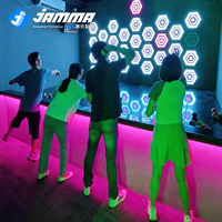 Jeu de réaction mural interactif avec balles LED hexagonales JAMMA |   Activate Light Panel Game pour les parcs d'attractions intérieurs Escape