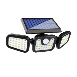 <span class=keywords><strong>Lampe</strong></span> solaire <span class=keywords><strong>de</strong></span> sécurité extérieure IP65 étanche, 74 LED, 270 degrés, 3 têtes rotatives, <span class=keywords><strong>détecteur</strong></span> <span class=keywords><strong>de</strong></span> <span class=keywords><strong>mouvement</strong></span>, applique murale - Product Image 1