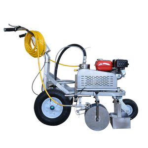Small Hand-Pushed Electromechanical Road Marking Machine for Cold Spray Thermoplastic for <b>Plastic</b> Runway Parking Lot Equipment - Product Image 4