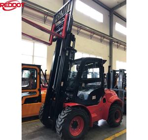 REDDOT 2.5ton 3.0ton 3.5ton terrain המלגזה 4WD מלגזה משאית עם מנוע דיזל יפני - Product Image 2