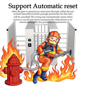 스피드 레인 전신 개찰구 게이트 플랩 배리어 접근 제어 시스템 스피드 레인 개찰구 플랩 배리어 - Product Image 3