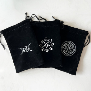 Custom Velvet Drawstring Dust Bags Logo Printing Suede Drawstring Bag Jewelry Makeup <strong>Pouches</strong> - Product Image 4