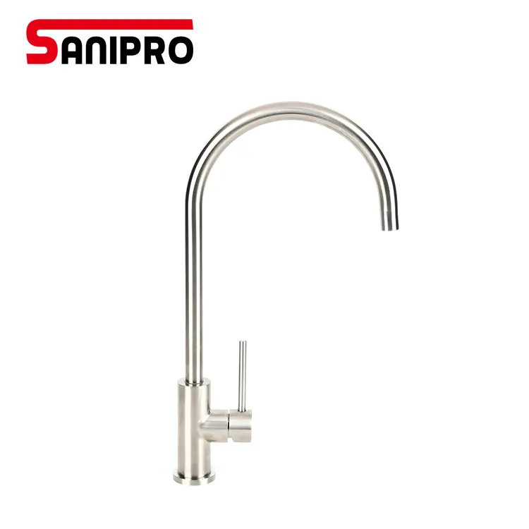 Sanipro SS304 stainless steel kitchen mixer faucet 25 valve Made in China water tap hot sale