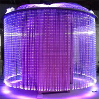 Câble à fibres optiques en plastique POF 0,75 mm 1,5 mm de diamètre, fibre PMMA à éclairage par le bout pour la décoration lumineuse