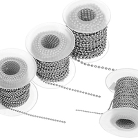 Vente de gros Chaîne boule Collier en acier inoxydable 1.2mm/1.5mm/2.0mm/2.4mm/3.0mm/4.5mm