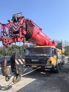 Grue de chantier SAN d'occasion 2021, 80t STC2200 STC800E5 STC550T5 STC250H 50 tonnes avec moteur, boîte de vitesses et moteur électrique - Product Image 2