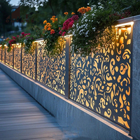 Paravent décoratif sur mesure QUYANG, découpe au laser, en acier inoxydable, écran métallique de jardin, clôture