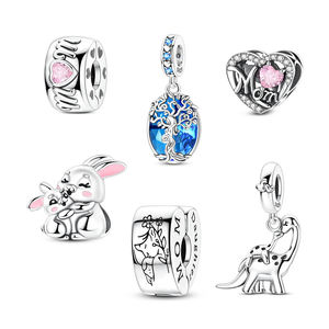 Nuevo Dije de Plata de Ley S925, Abrazo Original de Madre e Hijo <span class=keywords><strong>para</strong></span> Mostrar Amor, Colgante de Mamá <span class=keywords><strong>para</strong></span> Pulsera DIY, Regalo <span class=keywords><strong>para</strong></span> Mujer - Product Image 1