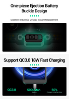 Android 11 IP67 5,93 pulgadas 4/64GB 1D/2D Escáner de código de barras QR 4G WiFi NFC Terminal de datos móviles con Android PDA