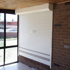 Volets roulants modernes en alliage d'aluminium avec intérieur en polyuréthane isolé Ouverture verticale Fenêtre de sécurité Volets roulants - Product Image 6
