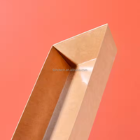 Conteneur en carton jetable pour gâteau soufflé, takoyaki, résistant à l'huile et à l'eau, couvercle en papier artisanal, personnalisable, marque TIANCHOU