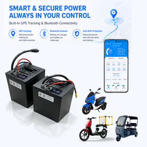 โรงงานผลิตแบตเตอรี่มอเตอร์ไซค์ไฟฟ้าแบบกำหนดเอง 48V 72V 30Ah 50Ah 60Ah 80Ah LiFePo4 แบตเตอรี่ลิเธียมไอออนสำหรับมอเตอร์ไซค์ไฟฟ้า - Product Image 2