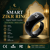 Bague de comptage numérique intelligente avec application, 9999 comptes, Bluetooth, Zikr Ring, cadeau islamique personnalisé OEM