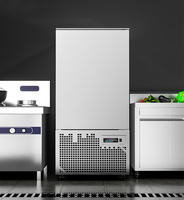 15 plateaux chinois à basse température (-45°C) °   à 0 ° Congélateur rapide en acier inoxydable pour usage en cuisine, équipement de congélation rapide, congélateur à air pulsé