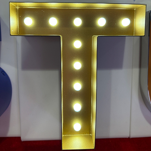 Bền sử dụng đầy đủ màu sắc bóng đèn 3D chữ dẫn thư dẫn bóng đèn để trang trí trong một bức thư - Product Image 5