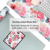 Tapis de bureau promotionnel en cuir personnalisable, imperméable, imprimé UV - Style tendance, design créatif, ne se décolore pas, taille XXL