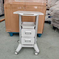 Lit de massage multifonctionnel à quatre roues moderne et élégant, armoire assortie, chariot de beauté, chariot mobile