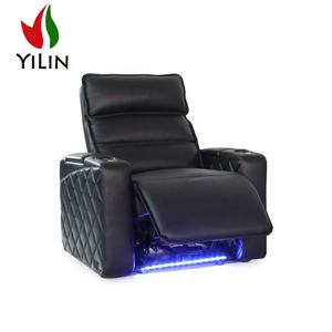 RH716 듀얼 모터 영화 극장 의자 자동 Headrest 안락 소파 현대 정품 가죽 극장 좌석 - Product Image 4