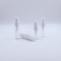 Bouteilles de pulvérisation de parfum en plastique blanc vide 10ml 15ml 20ml 25ml 30ml Distributeur de taille de voyage Bouteille de pompe de lotion
