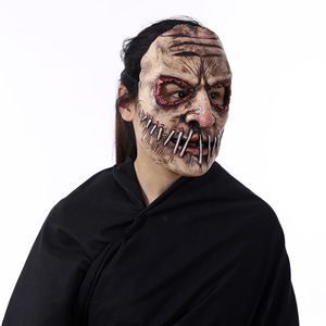Máscara de Látex Suave con Costuras para Disfraz de Terror de Halloween, Decoración de Terrorista, Cosplay Horrible con Cicatrices - Product Image 3