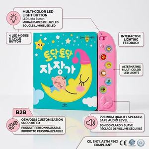 <span class=keywords><strong>Libro</strong></span> <span class=keywords><strong>de</strong></span> <span class=keywords><strong>Cuentos</strong></span> Interactivo con Sonidos y Audio <span class=keywords><strong>para</strong></span> Bebés, con 6 Botones y Módulo <span class=keywords><strong>de</strong></span> Voz Educativo <span class=keywords><strong>para</strong></span> el Aprendizaje Temprano <span class=keywords><strong>de</strong></span> Niños Pequeños - Product Image 1