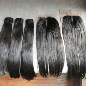 ผมตรงธรรมชาติสีธรรมชาติ เนื้อผมนุ่มสลวย ผมเวียดนามแท้ จัดเรียงเกล็ดผม สำหรับต่อผม - Product Image 3