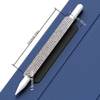 Étui de protection en silicone pour stylet magnétique iPad, marque JingBo, style luxe léger, couleur personnalisée, strass, pour Apple Pencil