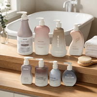 Juego de Botellas de Champú y Acondicionador para Baño de Hotel, Botellas de Plástico Recargables con Bomba, Contenedor de Jabón Corporal para Amenidades de Salón y Spa
