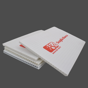 Matte Die Cut Recyclable PP Hollow Corrugated <b>Sheet</b> UV Direct Print Board for Construction Site POS Promotional Stand Signage - Product Image 3