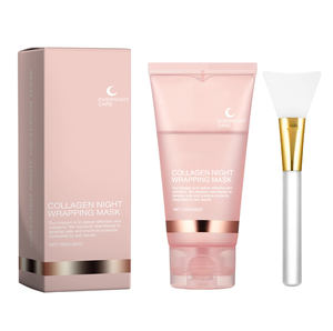 <span class=keywords><strong>Masque</strong></span> facial de marque privée <span class=keywords><strong>Masque</strong></span> d'emballage de nuit au collagène Soins de nuit avec brosse Emballage de nuit au collagène <span class=keywords><strong>Masque</strong></span> facial à décoller - Product Image 1