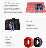 Micro onduleur VDE 400W, 500W, 600W, 800W, système d'énergie solaire pour balcon